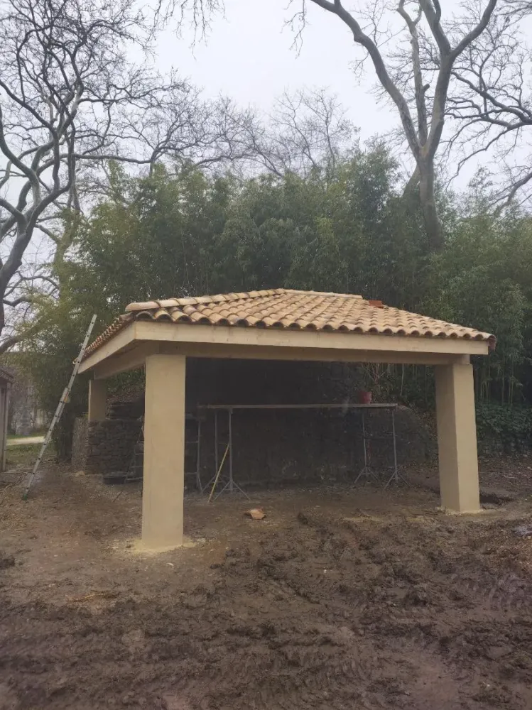 Charpente&couverture-Création espace barbecue 1webp